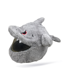 529. 오토바이 헬맷 커버 - 여자가 헬맷 커버로 사용한 토끼모양 제품