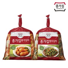 (세트)총각김치2.5kg+열무김치2.5kg/ 신선한김치 공장직발송~, 총각김치2.5kg+열무김치2.5kg