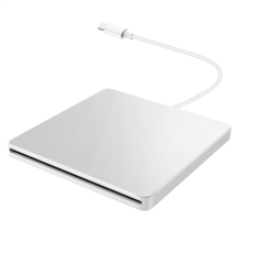 USB 외부 CD/DVD 드라이브 유형 C 노트북 PC용 휴대용 드라이브 없는 CD 영화 플레이어 Windows Mac Silver, 은, 한개옵션1