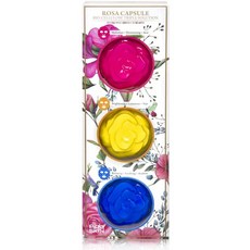 PICKYSKIN Rosa Capsule 트리플 솔루션 어소트먼트 팩 천연 코코넛 워터가 함유 된 바이오 셀룰로오스, 1