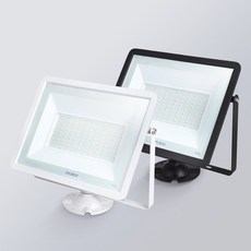 YKLED LED 사각투광기 100W 실외조명 간판등 공사장등, 투광기 100W (흑색), 3000K(전구색), 1개