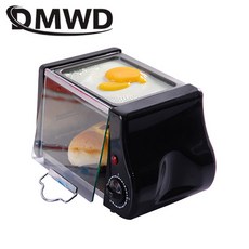 케이크 기계 전기 110V 로스트 그릴 오븐 메이커 아침 식사 미니 프라이팬 타이머 스테이크 220V 토스터 계란 오믈렛, EU, Black