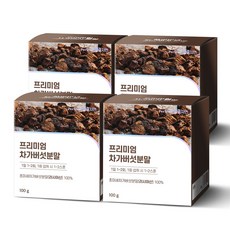 퍼펙토 프리미엄 차가버섯분말, 3+1박스 400g / 4개월분