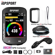 자전거GPS BSC300 300 Wireless Bicycle Computer Bike Speedometer Cycling Odometer APP Sync Slope Altitud, 11.BSC300 with HR70, 11.BSC300 with HR70, 1개