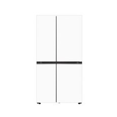 LG전자 디오스 오브제컬렉션 매직스페이스 양문형 냉장고 메탈 652L 방문설치, S634MHH30Q, 크림화이트 + 크림화이트