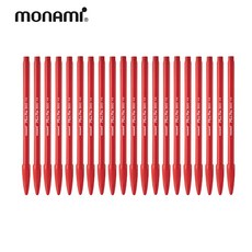 모나미 프러스펜 3000, Red, 30개