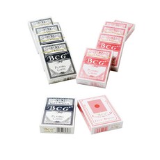 BCG 보급형 트럼프 카드 12개입 포커 카드 2컬러, 레드