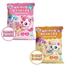 해호 캐치티니핑 크리스피롤 150g 21가지곡물 딸기맛 치즈맛, 딸기맛1개+치즈맛1개