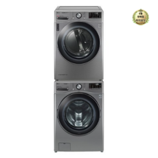 트롬 LG 세탁기 F21VDA + 건조기 RH17VTLN 21kg + 17kg 방문설치 1등급, F21VDA-7VLN, 모던 스테인리스