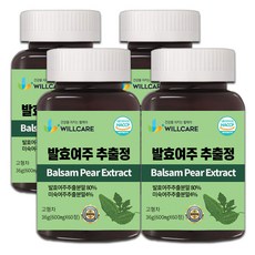 윌케어 발효여주 추출정 국내산 600mg x 60정