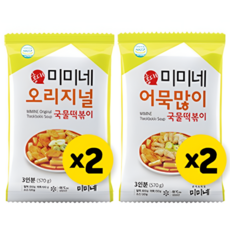 미미네 어묵많이 국물떡볶이 4봉, 520g