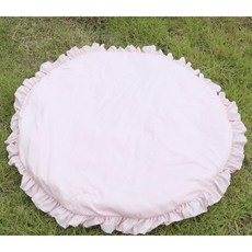 프릴원형방석