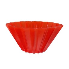 수지 수제 필터 컵 커피 필터 컵 v60 퍼널 드립 케이크 컵 필터, 빨간색, 1개