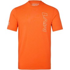 레이싱 모터스포 모자 레드불 F1 맥스 베르스타펜 드라이버 티셔츠, Medium, Orange