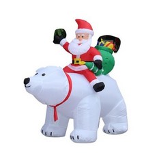 LED 에어벌룬 대형 북극곰 산타 매장 홍보 인형(170cm), 상세페이지 참조