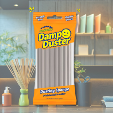 스크럽대디 Damp Duster 먼지 청소 스펀지 회색, 1개