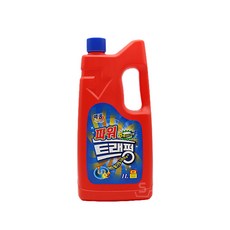 배수관 뻥뻥 뚫는 파워 트래펑 세면대 배수구 세정제, 1L, 1개