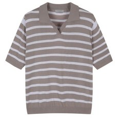 워셔블슬릿넥반팔스웨터