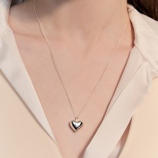 [Hei][수지 카리나 윤보미&박초롱 츄 착용] pounding volume heart necklace