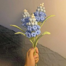 위드제이 물망초꽃다발 물망초 꽃다발 수제 플라워 선물 자수 DIY