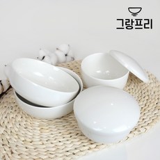 2인 도자기 반상기 6p (한식기 제기세트 주발 공기 대접 밥그릇 국그릇,