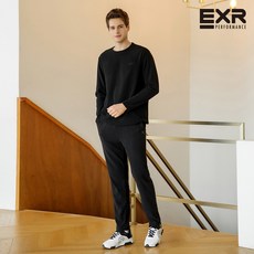 [EXR] 남성 라운지 웨어 상하의 세트 블랙