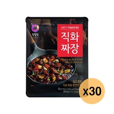 청정원 직화짜장4인분 80g 분말가루 짜장카레 중화요리 즉석조리식품, 30개