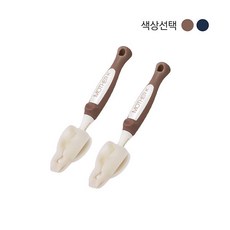 [마더케이] 강력세정 젖꼭지브러쉬2개세트_색상선택, 색상선택:코코아