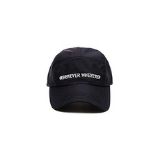 BSRABBIT [비에스라빗토] 남녀 공용 자수 가공품 나일론 투톤 로우 캡 캠프 WEWE 5PANEL BLACK [FREE] [병행 수입품]