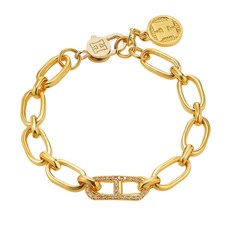 순금할로우클립팔찌