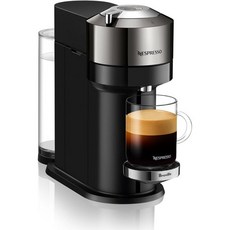 Nespresso 네스프레소 베르투오 넥스트 디럭스 커피 앤 에스프레소 머신 바이 브레빌 매트 블랙 크롬 스몰, 크롬 미국직구, Machine
