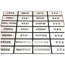 실과명 점자표찰 200x80 점자표지판