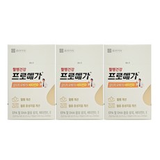 종근당건강 프로메가 알티지 오메가3 듀얼 비타민D, 60정, 3개