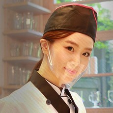 스탠바이고 국산 위생 투명마스크 식당용 음식점 요리사 조리용 주방용 급식용 배식용 업소용 위생용 입가리개 플라스틱 마스크 30매, 1개