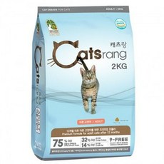 캐츠랑 NEW 2kg 어덜트 고양이사료 9-FREE, 1, 1