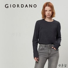 지오다노_평촌_ [여성] 데일리 아이템으로 어디에나 매치하기 좋은 긴팔 슬럽티