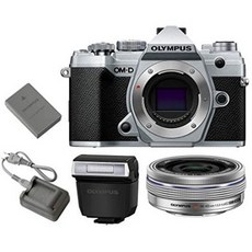 Olympus OM-D E-M5 Mark III Mirrorless Digital Camera Body + M.Zuiko Digital ED 14-42mm f3.5-5.6 EZ, One Color_Silver, 상세 설명 참조0, 상세 설명 참조0