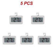 디지털 냉장고 및 냉동고 온도계 가정용 습도 계량기 IPX3 방수 LCD 디스플레이 무선 행잉 1 ~ 10 개, 03 Style A 5pcs, 5개