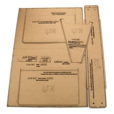 DIY 수제 가죽 제품 폴더 패키지 크래프트 종이 템플릿 바느질 디자인 도면 절단 크래프트 판지 디자인 패턴, 크라프트 지