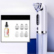 아쿠아모공힐러 흡착기 홈케어 피부관리기 블랙헤드제거 코피지제거기 아쿠아피지흡입기 가정용, 화이트