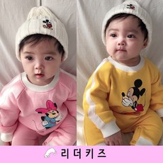 리더키즈 (겨울) 디즈니 기모 라인 슈트 MOR 아기 베이비 유아
