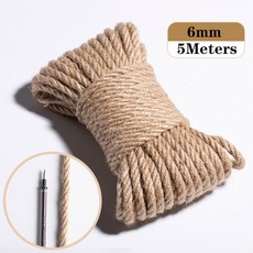 로프 2/3/6/8mm 마크라메 코드 코튼 스트링 DIY 바느질 보헤미아 웨딩 장식 힐로 리본 공예 홈 액세서리, [14] B 6mm 5M
