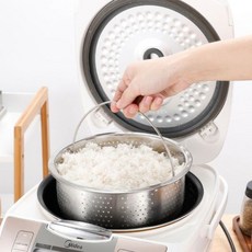스텐 저당밥솥 찜통 혈당감소 다이어트 당뇨 저당질 저혈당 자취 1~4인용 미니 건강밥솥 P929-OA, 03.20cm 찜통 P931, 1개