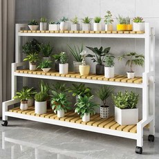 다육이화분 받침대 선반 발코니 정원 실내 꽃 진열대 가드닝, 2단 50cm, 1개