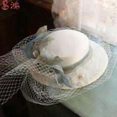 몽 닝 각 2020 신상 품 법식 빈 티 지 헤 벤 슨 계열 사진 연두색 리본 작은 예모 여자 외촬영 한 양 절충 액세서리 z 녹색 리본 직경 약 25cm / 집게