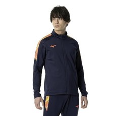 MIZUNO [미즈노] 풋볼 웨어 스트레치 후리스 집업 셔츠 흡한 속건 움직이기 쉽다 P2MCA515 딥네이비 XL