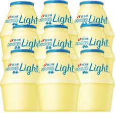빙그레 바나나맛 우유 라이트, 240ml, 9개