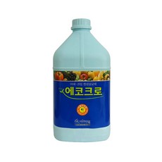 에이엠공구 에코크로 4L 야채과일소독액 염소용액, 1개