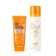닥터비타 미백 주름개선 자외선 차단 3중 기능성 비타민 선크림 (SPF50+ / PA+++), 200ml, 선크림1개+선스프레이1개, 1개