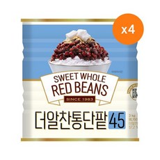 [화과방] 더알찬통단팥45(캔) 3kg / 붕어빵 팥빙수 대두식품, 4개